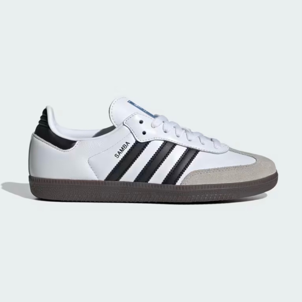 Adidas Samba OG Shoes - Cloud White / Core Black / Gum - Size 7